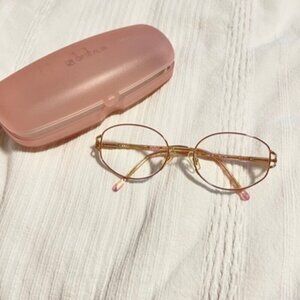 Vintage Pink and Gold Glasses